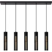 Lucide LIONEL - Hanglamp - 5xE27 - Zwart