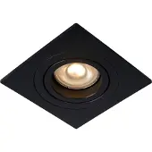 Lucide Tube Inbouwspot Black | Square
