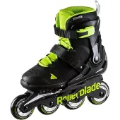 Rollerblade Rollschuhe - Microblade - Schwarz/Grün - Inlineskate - - 33/36 - Rollschuhe