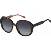 Tommy Hilfiger Donkergrijze SF Lens Havana Bruine Zonnebril