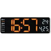 Hama 222224 Digitale Wandklok Santa Cruz Wit Klok