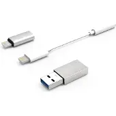 CoolBox USB-kabel CoolBox COO-CKIT-APPL Wit