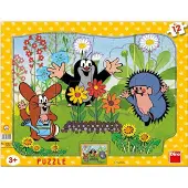 Dino Toys Puzzle 12 Krecik ogrodnik - Puzzel 12 Tuinier