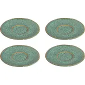 Leonardo Koffieschotel Matera Groen 11 cm (4-Delig)