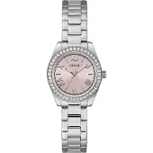 GUESS Analoog horloge 'MINI LUNA' rosa / zilver