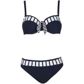 Sunflair Bikini navy / wit