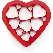 Lékué uitsteker harten 24x25,2 cm Rood