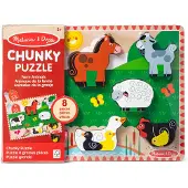 Melissa & Doug Boerderij Houten Chunky Puzzel (8 stuks) - FSC Gecertificeerd