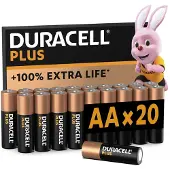 Duracell Aa-batterijen Alcalines Plus Pack 20 (5000394141056)