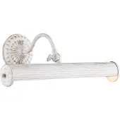 Maytoni Schilderij verlichting Renoir in wit, 2 x E14 25 W Renoir, dimbaar, wit / opaal, Woon-/ Eetkamer, metaal, Antiek, Wandlamp