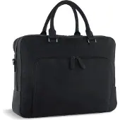 Bugatti Luca Koffer Leer 39 cm Laptop compartiment zwart