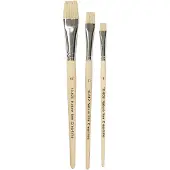 Creativ Company Nature line kwasten 8/12/20 plat, 3st.