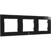 Shelly Wandframe 3 (zwart, voor wandcontactdoos)