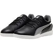 Puma King Match Zaalvoetbalschoenen (IN) Kids Zwart Wit Grijs