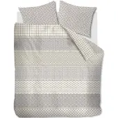 Rivièra Maison Dekbedovertrek Ropes Taupe Katoen-140 x 200 / 220 cm | 1-Persoons