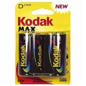 Kodak - Piles - MAX Alcaline - D / LR20 - pack de 2