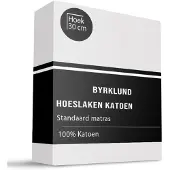 Byrklund Hoeslaken Katoen - Wit 160 x 200 cm / Wit