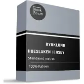 Byrklund Hoeslaken Katoen - Jersey Stretch - Blauw 90 x 220 cm