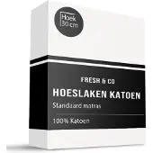 Fresh & Co Hoeslaken Verkoelend - Katoen - Wit 180 x 200/210 cm