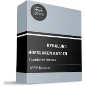 Byrklund Hoeslaken Katoen - Blauw 90 x 200 cm / Blauw