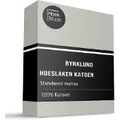 Byrklund Hoeslaken Katoen - Grijsgroen 140 x 200 cm / Grijsgroen