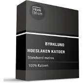 Byrklund Hoeslaken Katoen - Antraciet 160 x 200 cm / Antraciet
