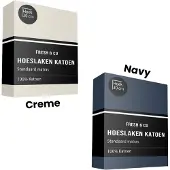 Fresh & Co Hoeslaken Verkoelend - Katoen - Crème 80 x 200 cm
