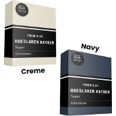 Fresh & Co Topper Hoeslaken Verkoelend - Katoen - Crème 90 x 200 cm