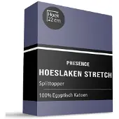 Presence Splittopper Hoeslaken - Egyptisch Katoen Stretch - Navy