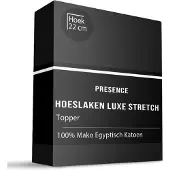 Presence Topper Hoeslaken - Mako Jersey Katoen - Antraciet 100/120 x