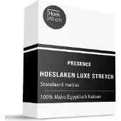 Presence Hoeslaken - Mako Jersey Katoen - Wit 140/160 x 200/210/220 cm