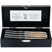 Laguiole Botermes Luxury Line Eikenhout (4-Delig)