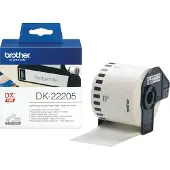Brother Etiket DK-22205 Zwart op wit (62 mm)