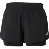 New Balance Sportbroek 'Essentials' zilvergrijs / zwart