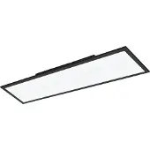 Eglo Slimme plafondlamp Salobrena-Z, dimbaar, zwart, Woon-/ Eetkamer, Aluminium, Modern, Slimme plafondlamp