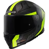 LS2 FF811 Vector II Carbon Grid Mat Zwart Fluo Geel Integraalhelm Maat XL