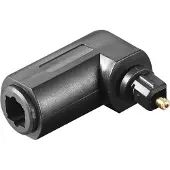 Goobay Toslink adapter | V ↔ M | (Verguld, Digitaal, Haaks)