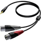 Procab CLA712 2x XLR (m) - 3,5mm Jack (m) audiokabel - 3 meter