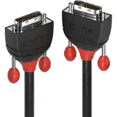 Lindy 36254 DVI-kabel DVI Aansluitkabel DVI-D 24+1-polige stekker, DVI-D 24+1-polige stekker 5.00 m Zwart