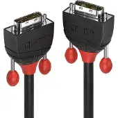Lindy 36259 DVI-kabel DVI Aansluitkabel DVI-D 18+1-polige stekker, DVI-D 18+1-polige stekker 10.00 m Zwart