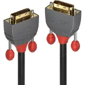 Lindy DVI Aansluitkabel DVI-D 24+1-polige stekker, DVI-D 24+1-polige stekker 3.00 m Zwart 36223 DVI-kabel