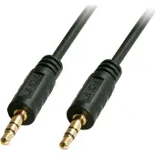 Lindy 35643 Jackplug Audio Aansluitkabel [1x Jackplug male 3,5 mm - 1x Jackplug male 3,5 mm] 3.00 m Zwart