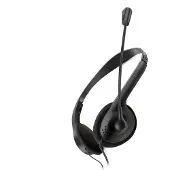 Fiesta FIS1020 Hoofdtelefoon Draadgebonden Office/Callcenter Zwart (Bedraad, USB-A), Kantoorheadset, Zwart