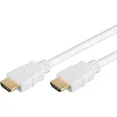 PremiumCord HDMI High Speed + Ethernet kabel, bÃlý, zlacenàkonektory (15 m, HDMI)