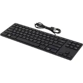 Matias FK308PCLBB Wired Aluminum Tenkeyless Keyboard -Black - PC