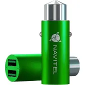 Navitel USB autolader UC323, Auto-adapter, Groen