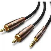 UGREEN - kabel - audiokabel 3,5 mm mini-jack - (mannelijk) - 2RCA - (mannelijk) - 2m - koper - (AV170)