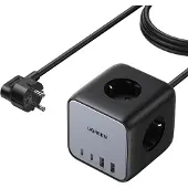 UGREEN DigiNest Cube stekkerdoos (3 stopcontacten + 65W 2A2C)