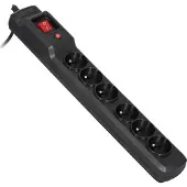 ActiveJet Combivoedingstrip Met 6 Stopcontacten En Schakelaar 10 M