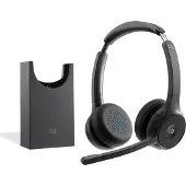 Cisco Headset 722 - Hoofdtelefoon - Over-ear - Bluetooth - Draadloos - Carbon Black - Met oplaadstation - Webex gecertificeerd